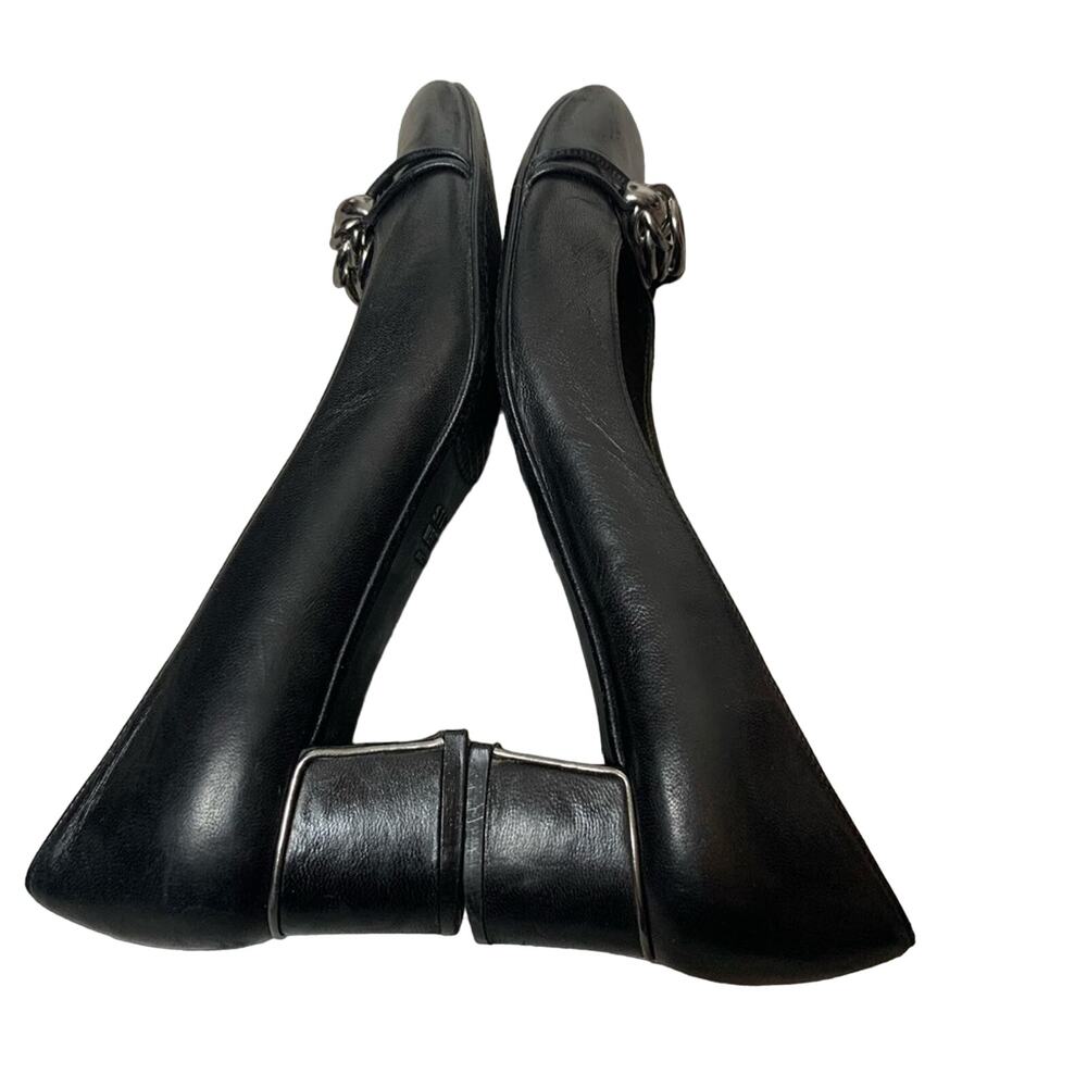 Stuart Weitzman Caged Heel Chain Link Loafer - image 2